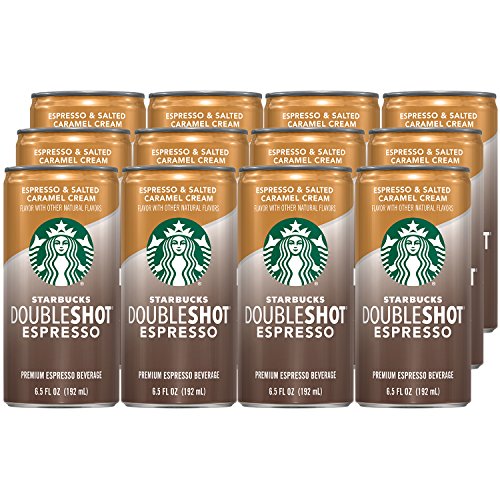Starbucks Doubleshot Espresso & Salted Caramel Cream Premium Iced Coffee Drink  6.5 Fl Oz  12 Pack Cans thumbnail