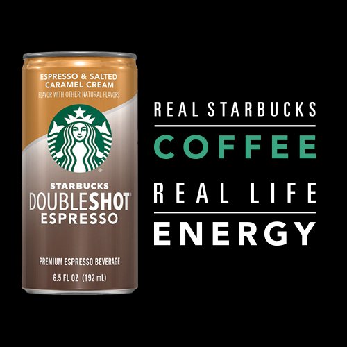 Starbucks Doubleshot Espresso & Salted Caramel Cream Premium Iced Coffee Drink  6.5 Fl Oz  12 Pack Cans thumbnail