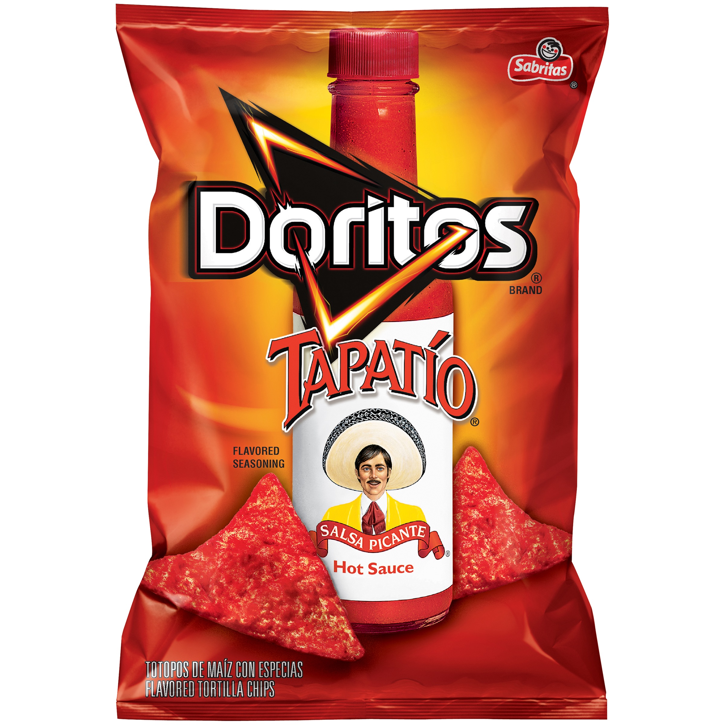 SALSA PICANTE HOT SAUCE FLAVORED TORTILLA CHIPS, SALSA PICANTE HOT SAUCE