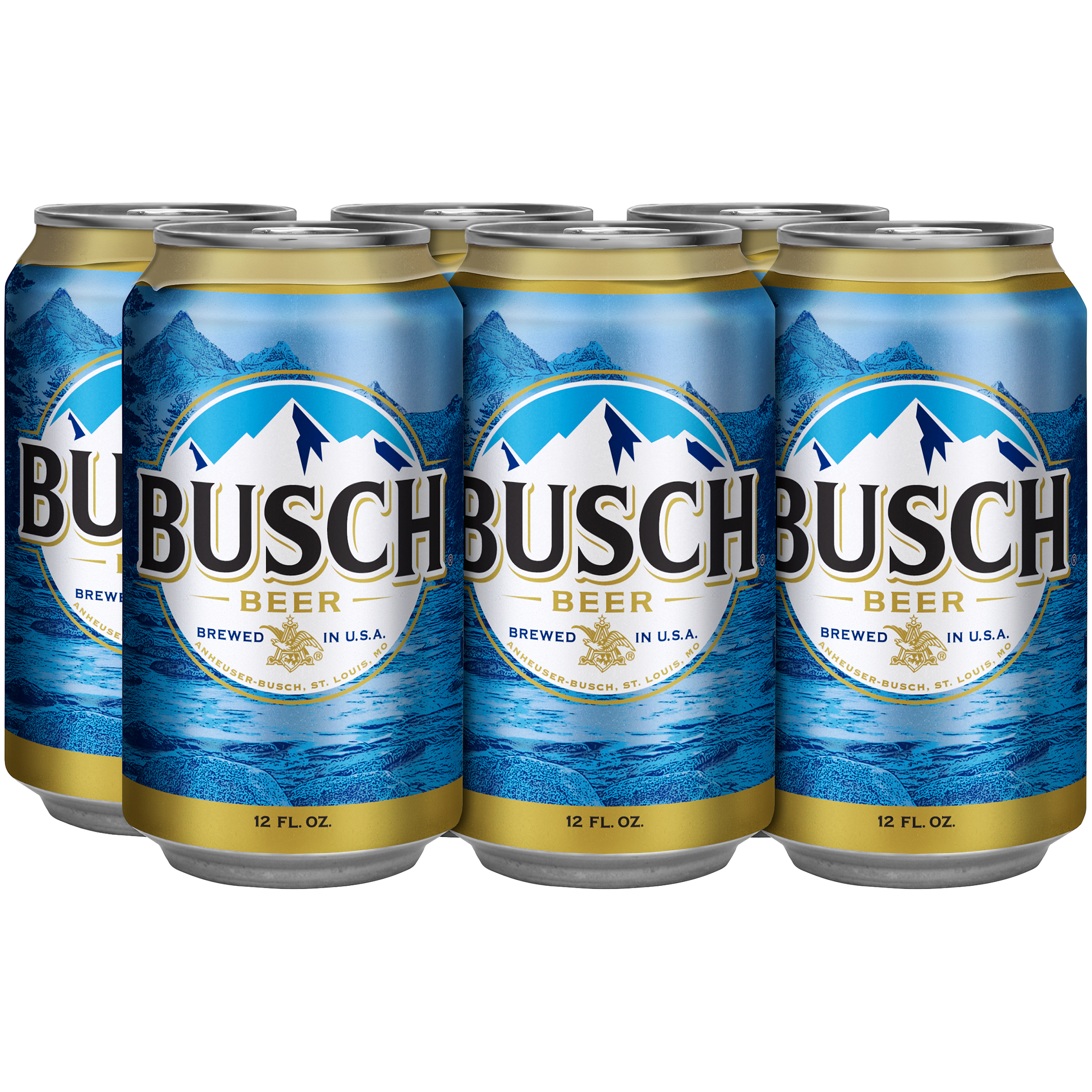 Busch Beer, 6 Pack 12 Fl. Oz. Cans, 4.3% ABV