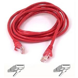 Belkin, Fastcat Patch Cable Rj-45 (M) Rj-45 (M) 25 Ft Utp Cat 5E Molded, Snagless Red for Omniview Smb 1X16, Smb 1X8, Omniview Smb Cat5 Kvm Switch &qu