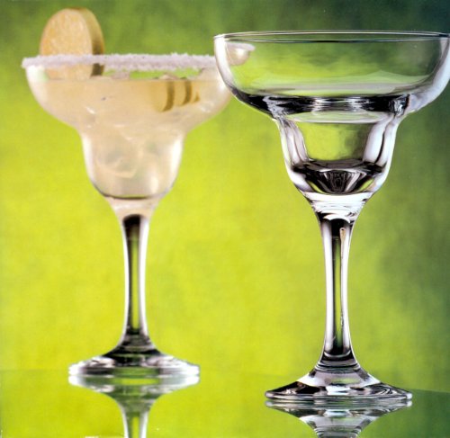 Circleware Glass Margarita Glasses, Set of 4, 10 Oz