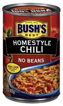 Bush's Best Homestyle Chili No Beans 15 Oz (Pack of 12)