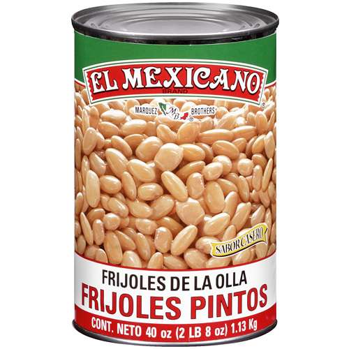 El Mexicano Whole Pinto Beans  Mexican Style  40 Oz Can