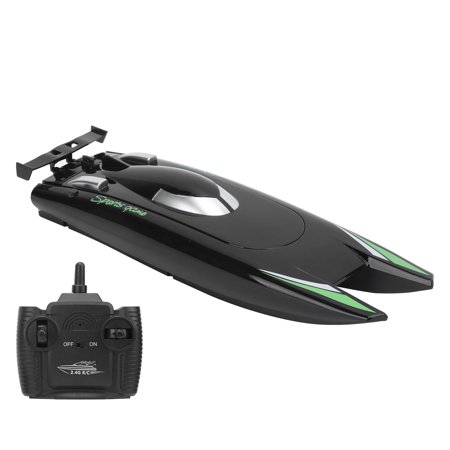 FAGINEY 2.4G 7.4V Capacity Battery RC Boat Remote Control Boat 30 Km/h 2.4G 30KM/H High Speed 7.4V Capacity Battery Dual Motor RC Boat for Kids Adult 