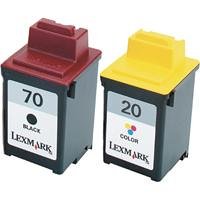Lexmark Combo Pack #70 + #20 - Print Cartridge - 1 X Black, Color (cyan, Magenta, Yellow) - Promo