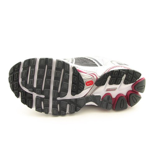 Nike Women's Air Equalon+ 3 Running Shoe (White/ Metallic Silver/ Brilliant Mgnta/ Dark Grey) - 10 thumbnail