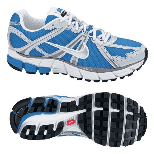 Womens Nike Air Pegasus+ 26 Running Shoe (365745 444) (10 M, Itly Bl / Mtr Bl-cl Gry-mtllc Sl)