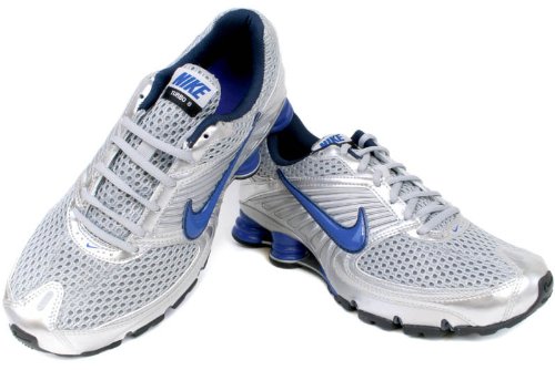 Men Nike Shox Turbo+ 8 Metallic Silver / Blue Sapphire / Black 344951-041, 10 M thumbnail