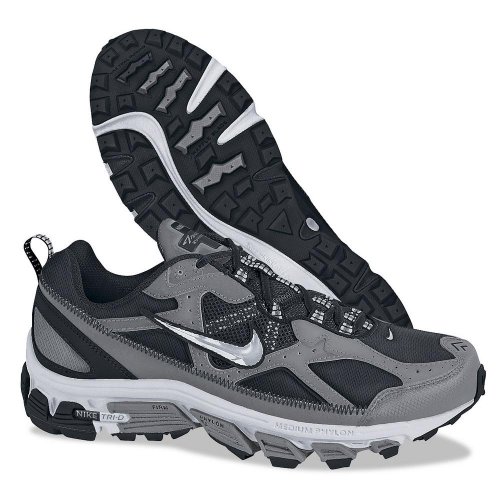 Nike Men's Air Tri-D KUTU Running Shoe (Black/ Cool Grey/ Neutral Grey/ Metallic Silver) - 10