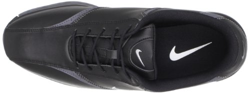 Nike Golf Men's Nike Heritage Golf Shoe,Black/Metallic Silver,10 W US