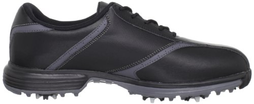 Nike Golf Men's Nike Heritage Golf Shoe,Black/Metallic Silver,10 W US thumbnail