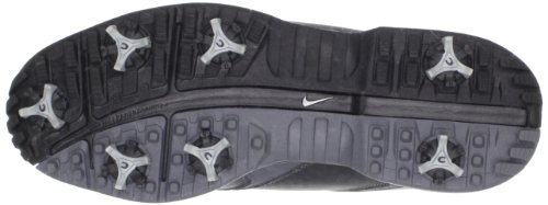 Nike Golf Men's Nike Heritage Golf Shoe,Black/Metallic Silver,10 W US thumbnail