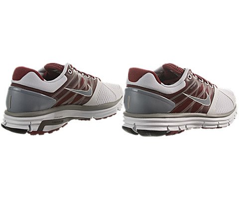Nike Lunarglide+ 2 Platinum/Stealth-Team Red Men Shoes 407648-060-10 thumbnail