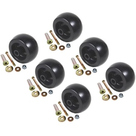 Jonyandwater | (Pack of 6) Deck Wheel Roller Kits for Exmark 103-7263  103-4051 Lazer Z Turf  Replacement (Pack of 6) Deck Wheel Roller Kits for..  by