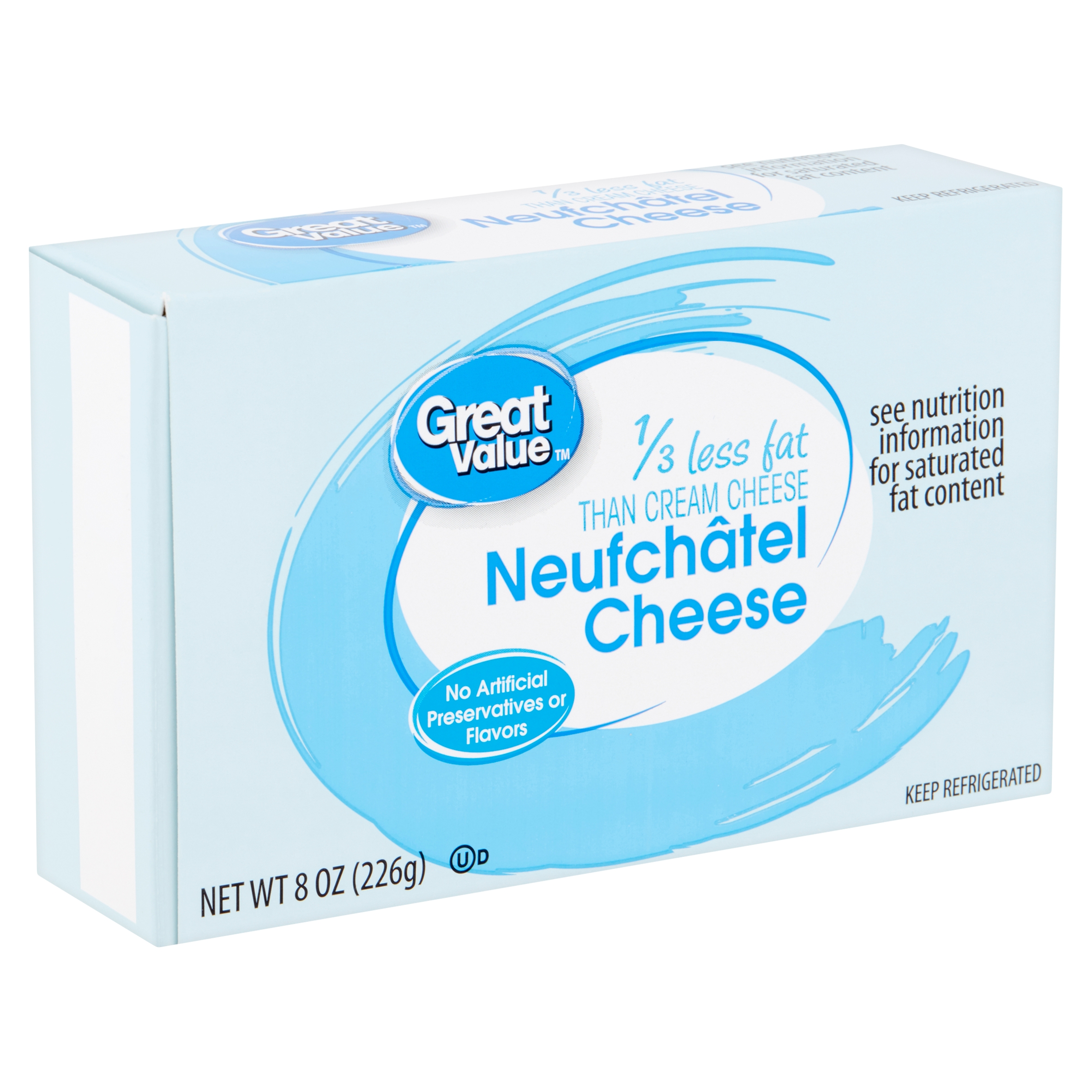 Great Value Neufchâtel Cheese, 8 Oz Image