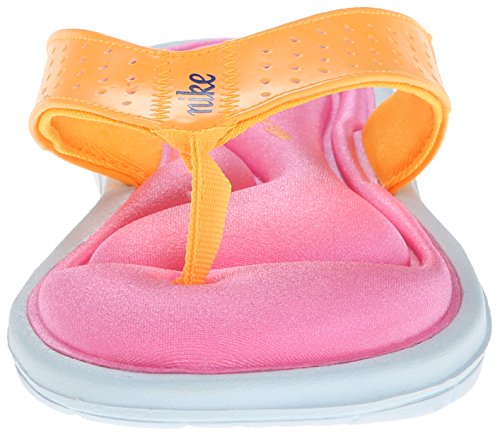 Nike Women's Comfort Thong Atomic Mango/Pink Glow/Barely Blue/Game Royal Sandal 10 B - Medium thumbnail