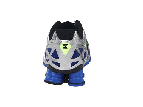 Nike Shox Turbo+ 12 Mens Running Shoes [454166-407] Treasure Blue/Volt-Metallic Silver-Black Mens Shoes 454166-407-10 thumbnail