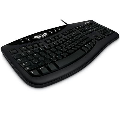 Microsoft Oem Comfort Curve Keyboard 2000 1.0 USB English 3Pk Dsp 3 Oei Black