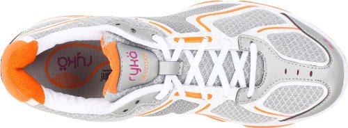 Ryka Women's Devotion Athletic,Chrome Silver/White/Shock Orange/Bougainvillea,9.5 B US