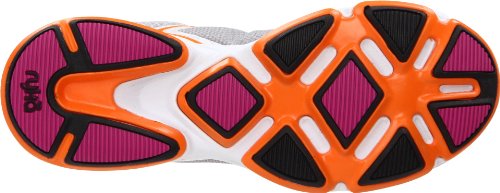 Ryka Women's Devotion Athletic,Chrome Silver/White/Shock Orange/Bougainvillea,9.5 B US thumbnail