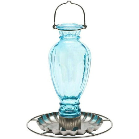 1PK-Perky-Pet 8136-2 Daisy Vase Vintage Glass Wild Bird Waterer  16 Oz