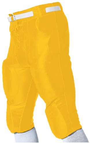 Alleson Adult Dazzle Football Pant XXL-Color:Gold