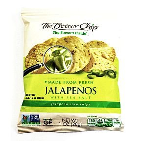 The Better Chip Tortilla Chips, Jalapeno and Sea Salt, 1 Oz. Bags, 44 Count thumbnail