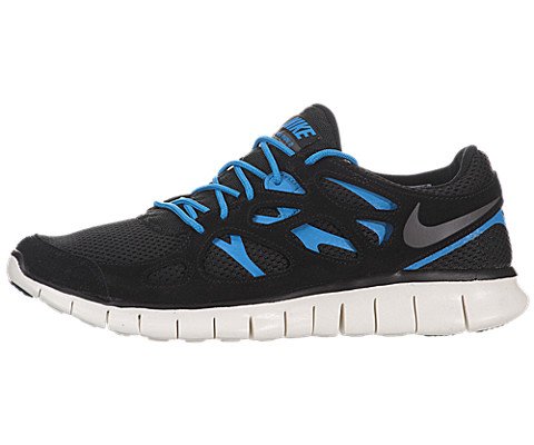 Nike Free Run 2 - Black / Dark Grey-Black-Blue Hero, 10 D US
