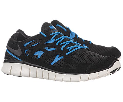 Nike Free Run 2 - Black / Dark Grey-Black-Blue Hero, 10 D US thumbnail