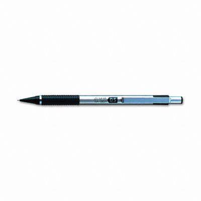 Mechanical Pencil, 0.5 Mm, Stainless Steel W/Black Accents Barrel
