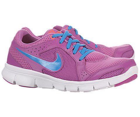 Nike Women's Flex Experience Run 2 - Club Pink / Blue Hero-Atomic Red-White, 10 B US thumbnail