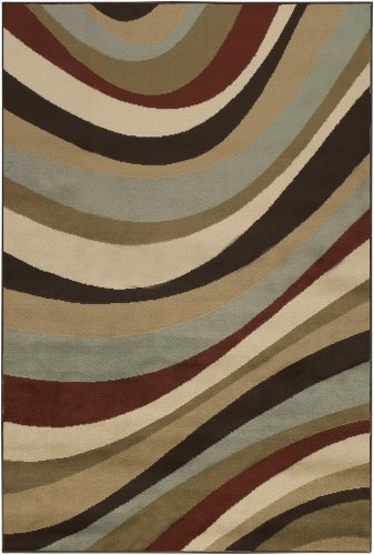 Surya PAR-1021 Paramount Contemporary Area Rug, 7-Feet 9-Inch by 11-Feet 2-Inch, Espresso