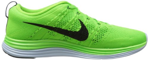 Nike Men's Flyknit Lunar1 , ELECTRIC GREEN/DARK OBSIDIAN-BLUE TINT, 10 M US thumbnail
