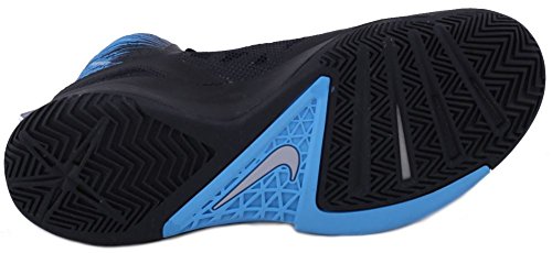 Nike Men's Zoom Hyperfuse 2013, BLACK/WOLF GREY-VIVID BLUE, 10 M US thumbnail