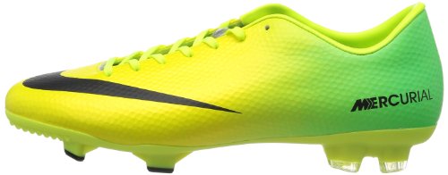 Nike Men S Mercurial Victory IV FG Yellow/Black/Lime Soccer Cleats 555613-703 Sz 10 thumbnail