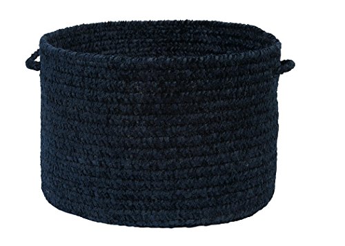 Colonial Mills Simple Chenille Utility Basket, 14 by 10-Inch, Navy