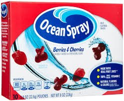 Ocean Spray Berries & Cherries Fruit Flavored Snacks 8 Oz (Pack of 10)