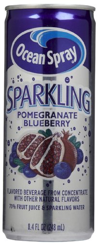 Ocean Spray Sparkling Pomegranate Blueberry Juice - 4pk/8.4 Fl Oz Cans