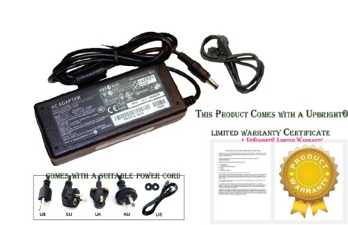 UpBright® AC ADAPTER for TOSHIBA PA-1650-21 PA3817U-1BRS LAPTOP CHARGER POWER SUPPLY CORD PSU
