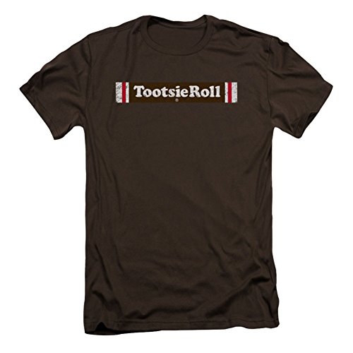 TOOTSIE ROLL/TOOTSIE ROLL LOGO - S/S Mens 30/1 - COFFEE - LG Slim Fit
