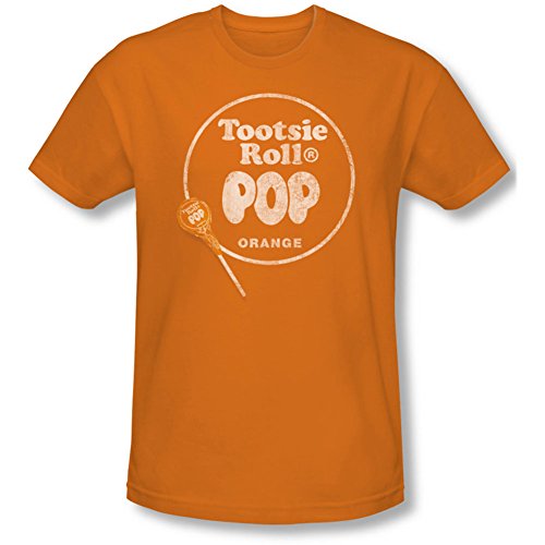 TOOTSIE ROLL/POP LOGO - S/S Mens 30/1 - ORANGE - LG Slim Fit