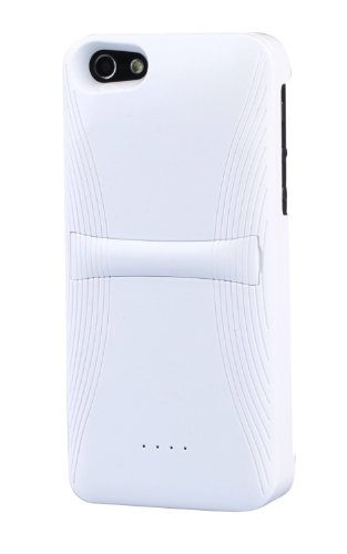 QQ-Tech Energy Expert I5A: Rechargeable Extended Battery Case 2600mah Power Bank Juice for iPhone 5 - at&T, Sprint, Verizon (World First) - White thumbnail