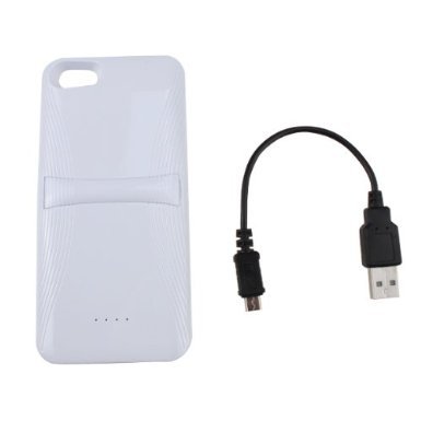 QQ-Tech Energy Expert I5A: Rechargeable Extended Battery Case 2600mah Power Bank Juice for iPhone 5 - at&T, Sprint, Verizon (World First) - White thumbnail