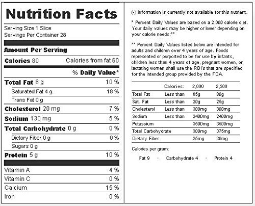 Sargento Monterey Jack Slice Cheese, 21 Ounce -- 18 per Case. thumbnail