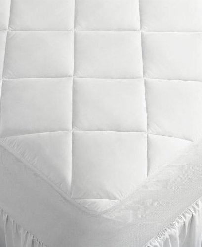 Home Design Promo Microfiber Mattress Pad Queen White
