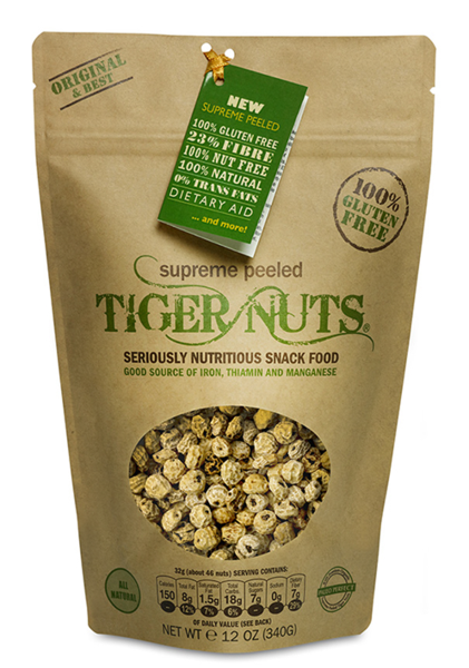 Supreme Peeled Tiger Nuts(12 oz) Raw, Gluten Free, Non-GMO