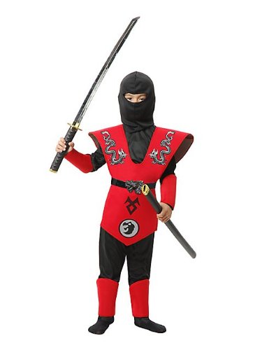 Twin Dragon Ninja Master Kids Costume