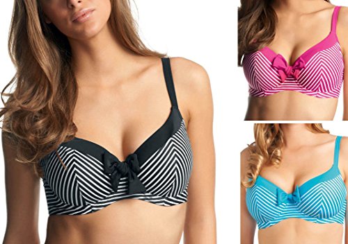 Freya Tootsie Sweetheart Swim Top, 36F, Black thumbnail