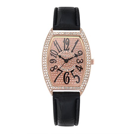 Modiya Women Top Luxury Fashion Casual Leather Belt Quartz Wrist Watch SA9
